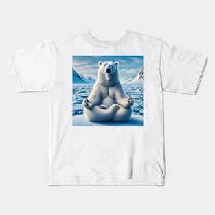 It is yoga time for Steve Kids T-Shirt